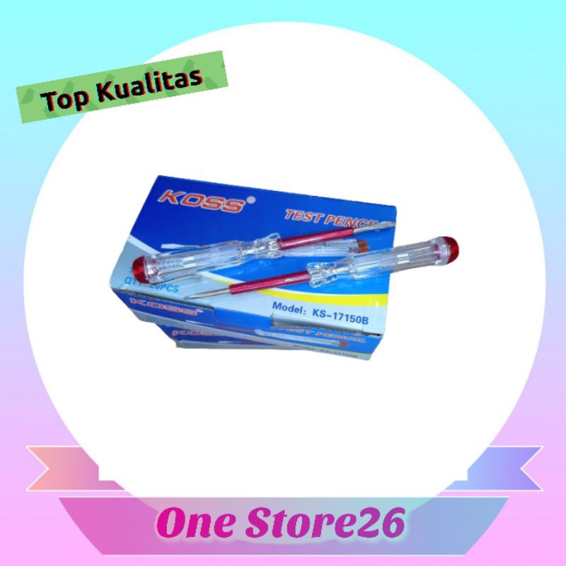 Tespen Listrik merah/Obeng tespen Listrik