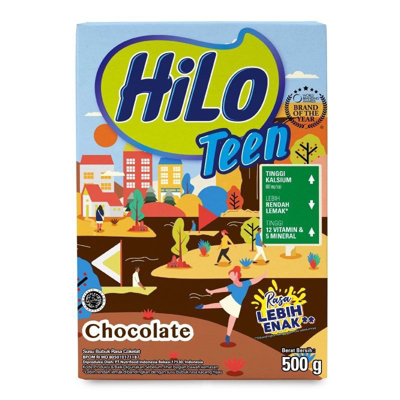 

Hilo Teen Susu Bubuk Hi-Calcium Coklat 500 gr