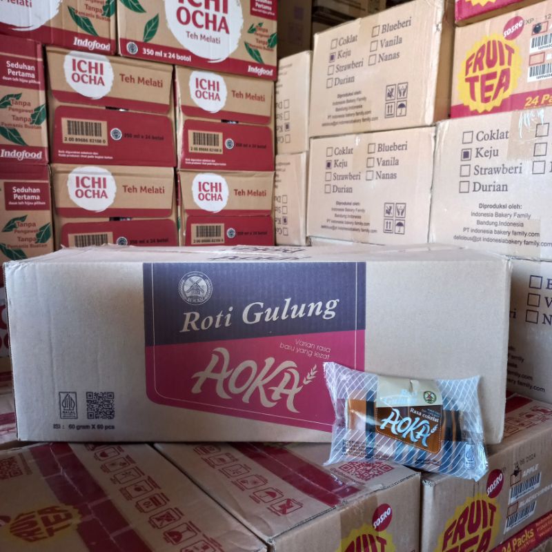 

Aoka gulung 60 gram 1 dus isi 60 pcs