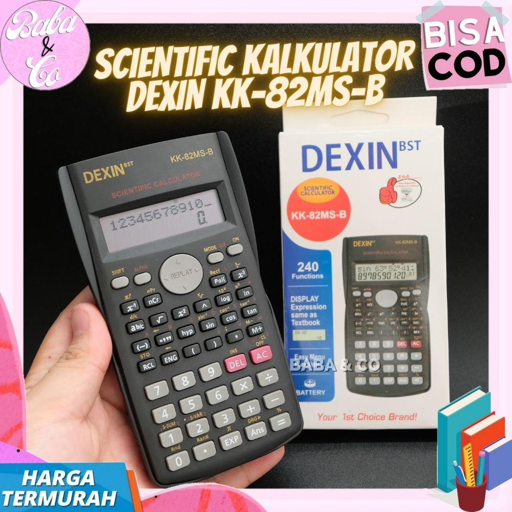 

KALKULATOR SCIENTIFIC MURAH CALCULATOR FISIKA IPA DEXIN KK-82MS-B COD