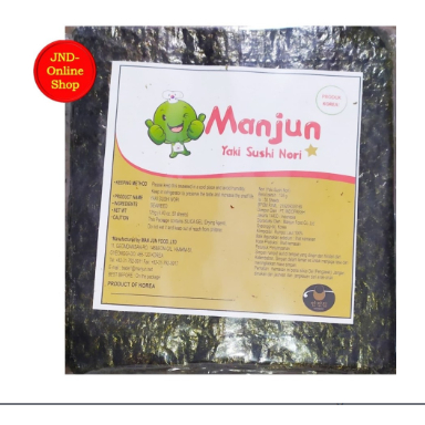 

Manjun Yaki Sushi Nori isi 50 sheets