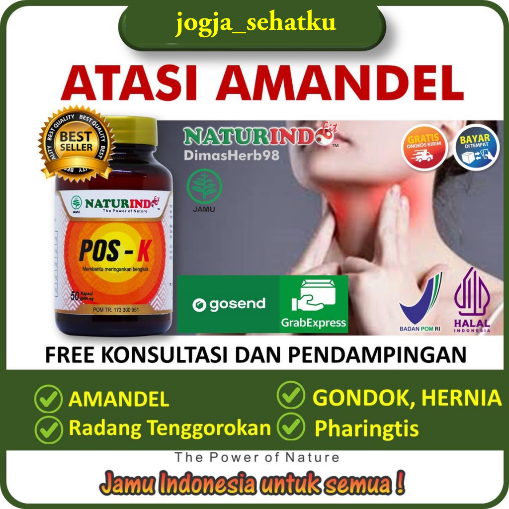 Obat Amandel Gondok Kelenjar Tiroid Getah Bening POS K Naturindo