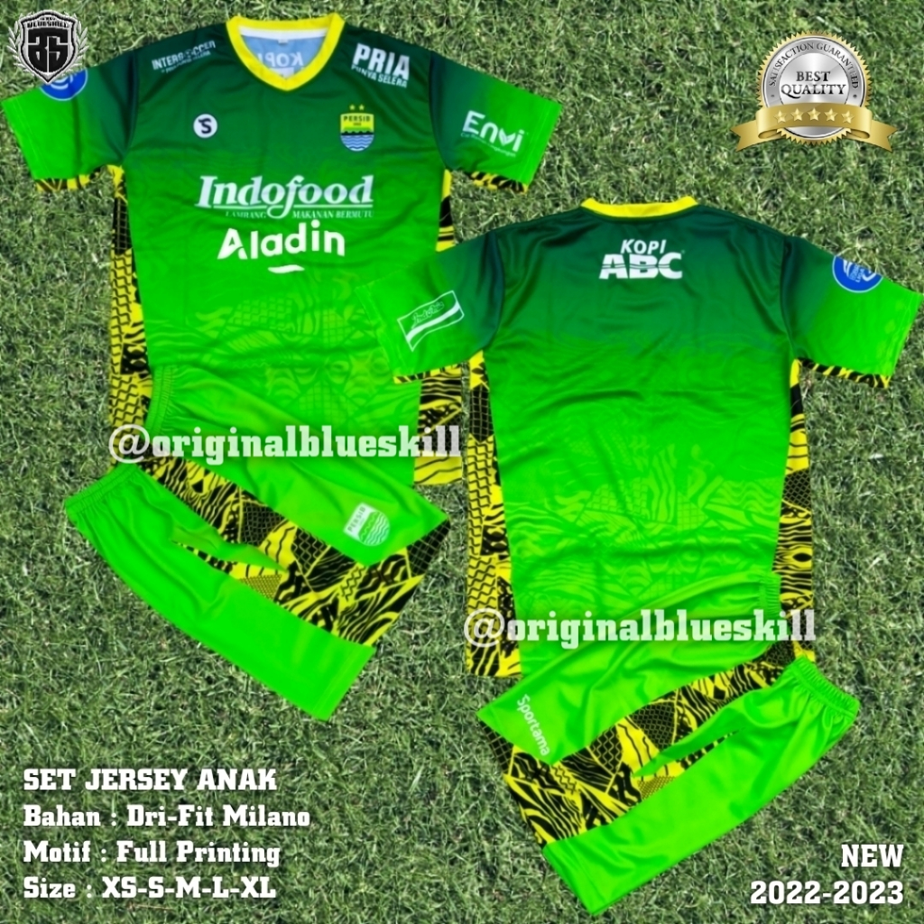 Setelan jersey persib 3rd 2022/2023 / setelan jersey bola anak third / pakaian olahraga anak / jersey sepak bola anak / setelan jersey anak liga Bri liga lokal persib bandung terbaru