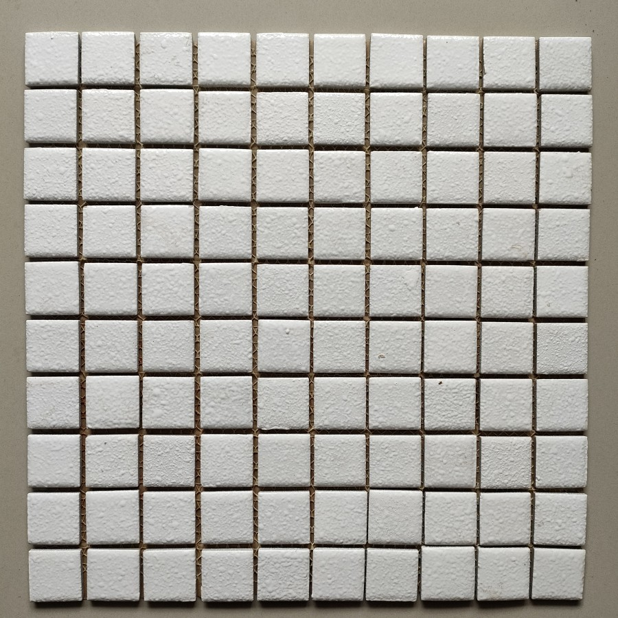 Mosaic Kuda Laut Mass Type KKM 900 - Mozaik Keramik Dinding Interior Warna Putih