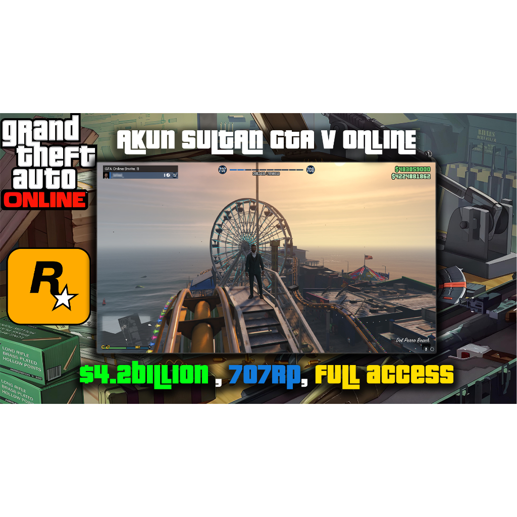 $4.2Billion AKUN SULTAN GTA V ONLINE (SC)