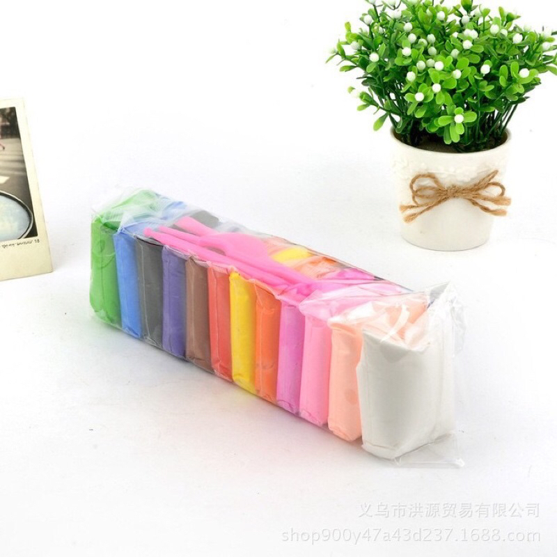 MAGIC CLAY MAINAN ANAK-ANAK NON TOXIC 12 WARNA POLIMER CLAY