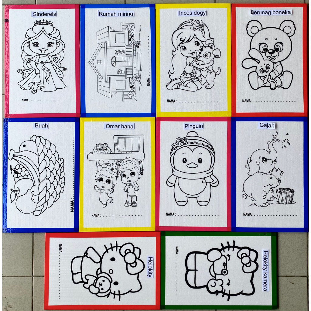 

paket 30 pcs Sterofoam lukis 33x50 styrofoam mewarnai Termurah