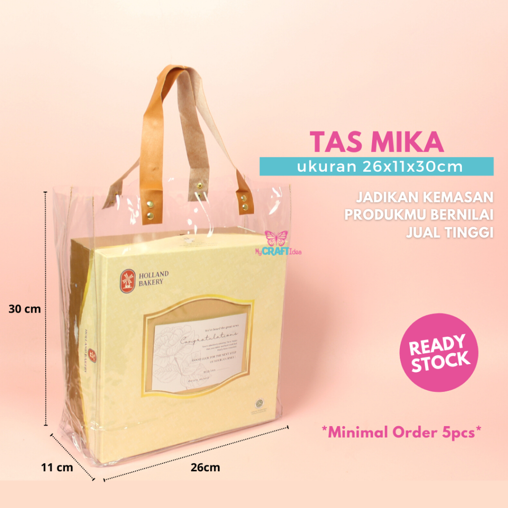 

Tas Mika 26x11x30 | MIN. ORDER 5 PCS | Tas Mika PVC Polos | Tas Mika Transparan | Tas Mika | Tas Hamper | Godie Bag Custom | Tas Ulang Tahun Ultah