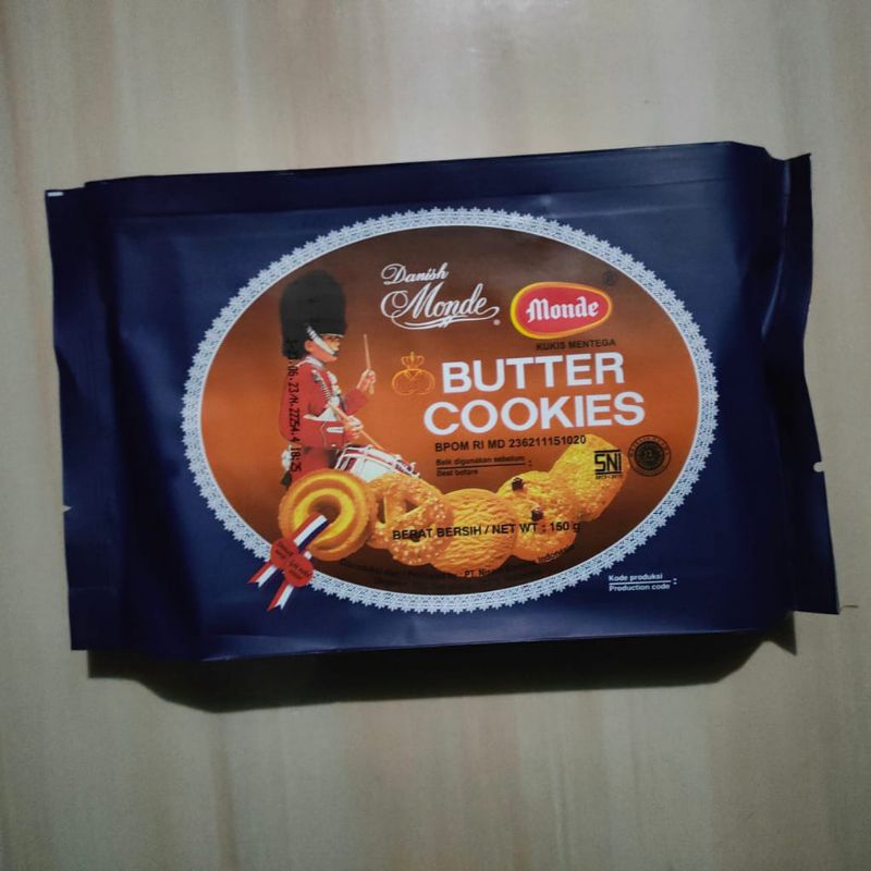 

Danish Monde Butter Cookies Pack Besar 150gr