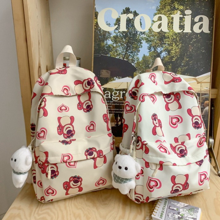 Tas Ransel Import Lotso Backpack Ransel Lotso Kualitas Premium School Bag Tebal Tas Viral Lotso -