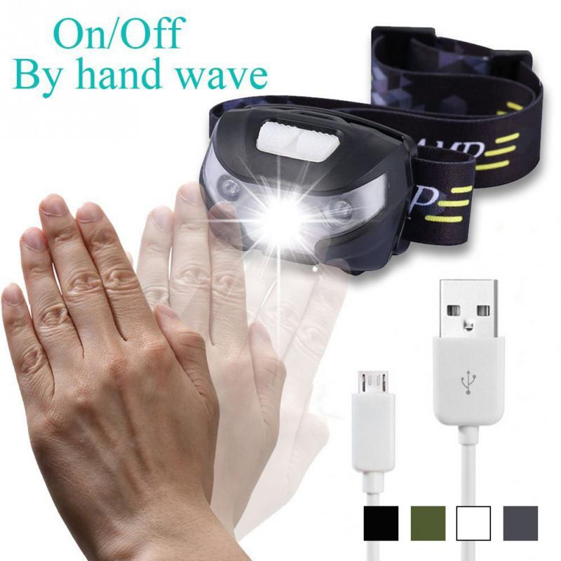 Headlamp Motion Sensor gerak tangan senter kepala TaffLED pancing ikan headlamp nelayan laut gunung 