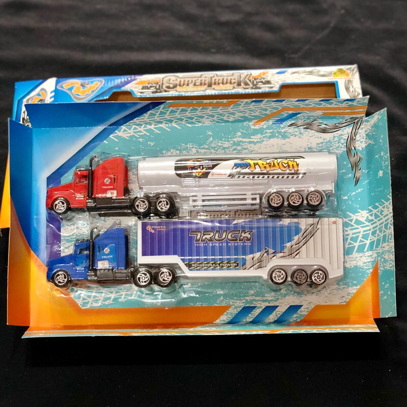 MAINAN MOBIL MOBILAN TRUK EKSPEDISI MAINAN TRUK ISI 2 PCS SNI MAINAN MOBIL TRUCK PANJANG