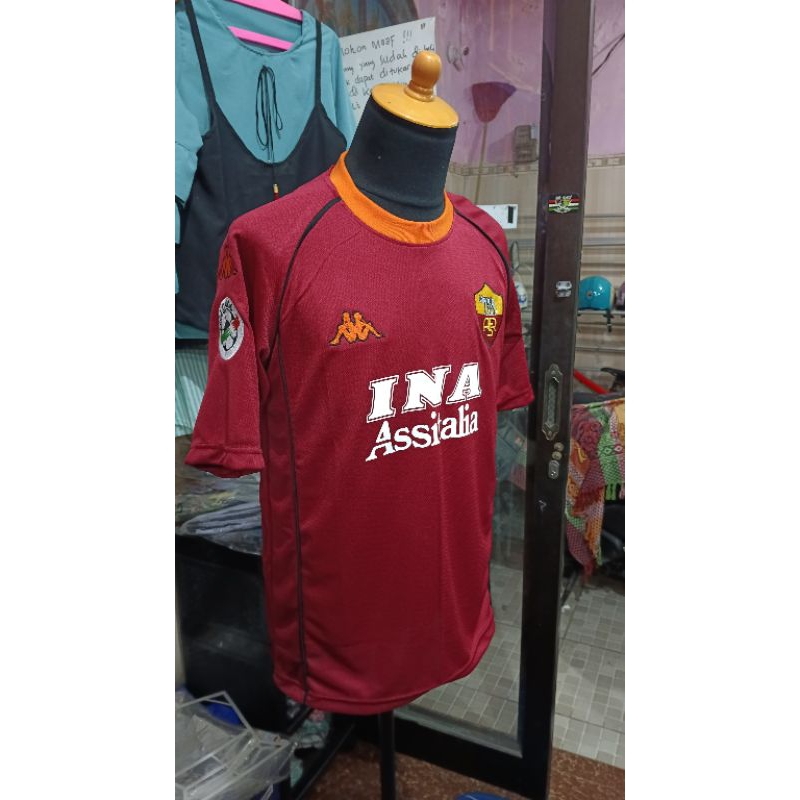 jersey as roma retro home 2000
