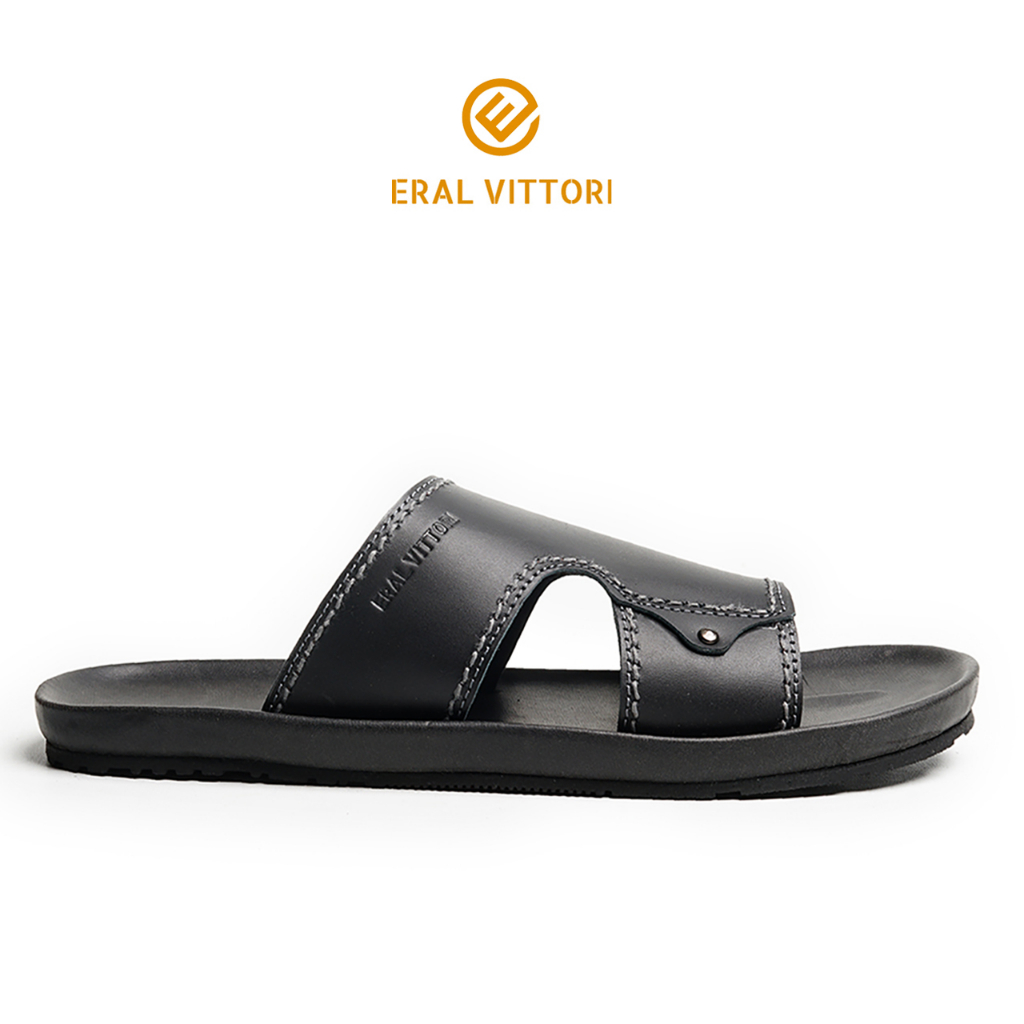 Eral Vittori - Erlux S12 Sandal Kulit Kasual Harian Pria