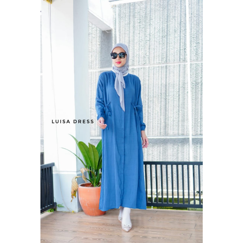 DRESS HOME DRESS LUISA/DASTER KEKINIAN/DRESS WANITA RAYON PREMIUM/DASTER YAYUKU