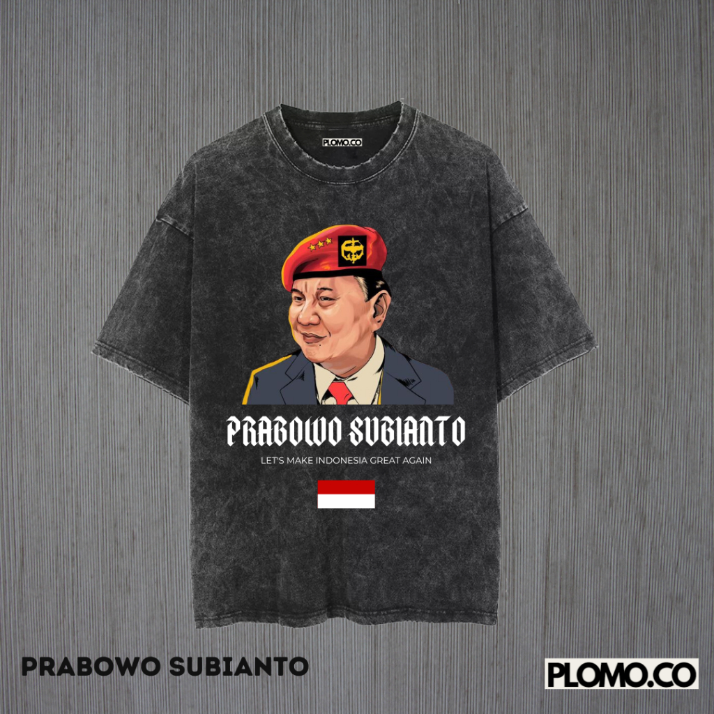 KAOS PRABOWO SUBIANTO WASH OVERSIZE/ KAOS PARTAI