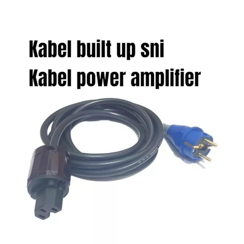 Kabel ac power built up socket | kabel ac cpu | 3X2,5mm panjang 1 meter dan 1.5 meter