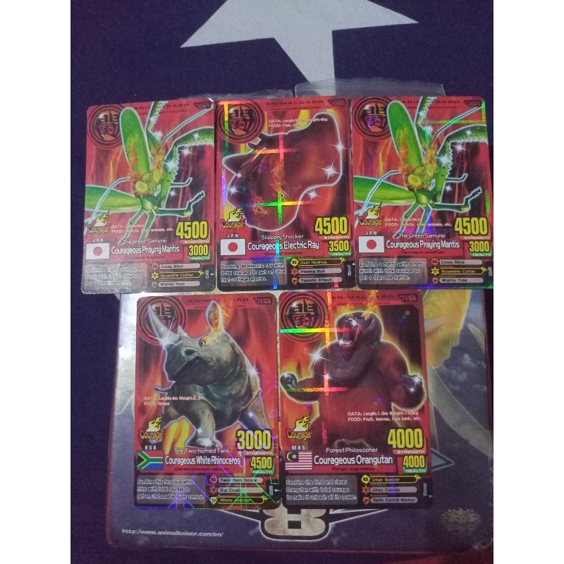 1 SET ANIMAL KAISER CARD