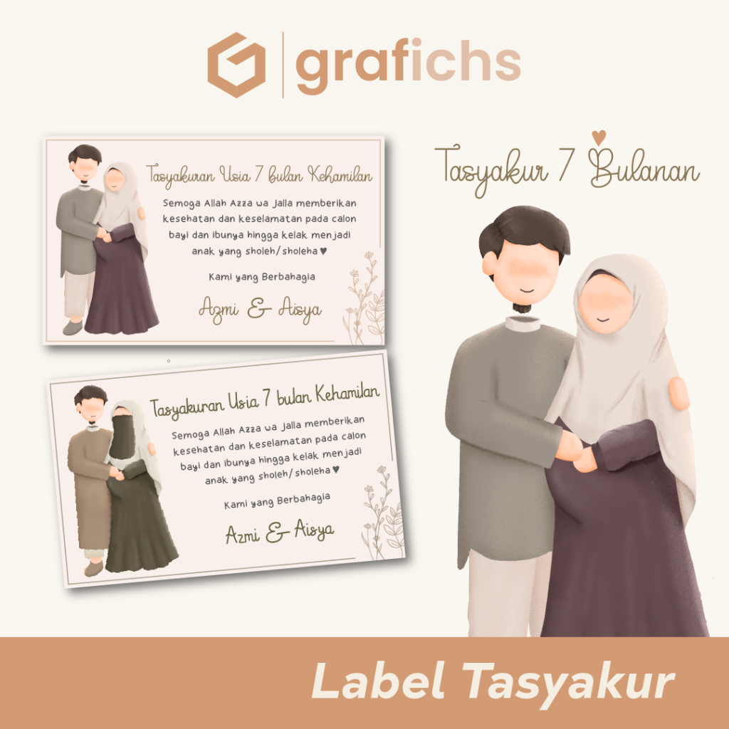 

Stiker Kartu Label Tasyakuran 4 dan 7 Bulanan Kehamilan TSY01 - TSY02 by Grafichs