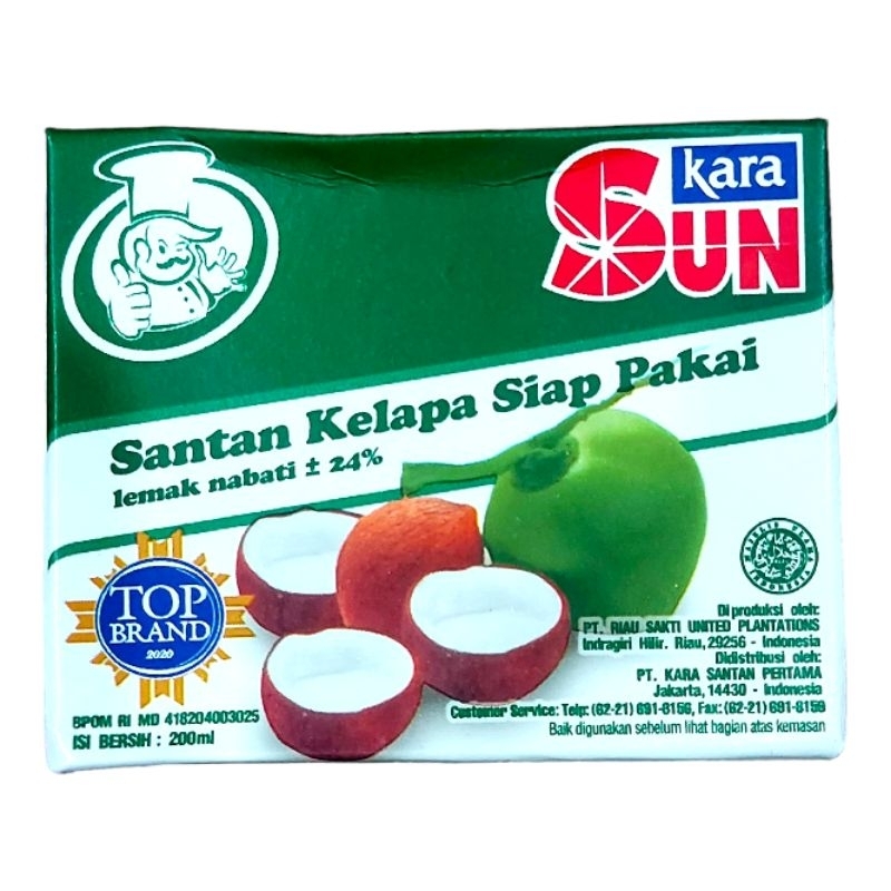 

Santan Segar Siap Pakai SUNKARA 200 ml Solusi Nan Praktis Sun Kara 200