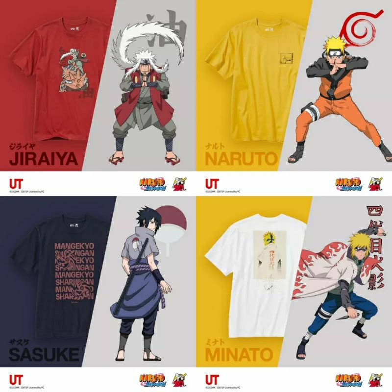 KAOS UNIQLO NARUTO AKATSUKI 20TH ANNIVERSARY/KAOS UT ANIME TERLARIS
