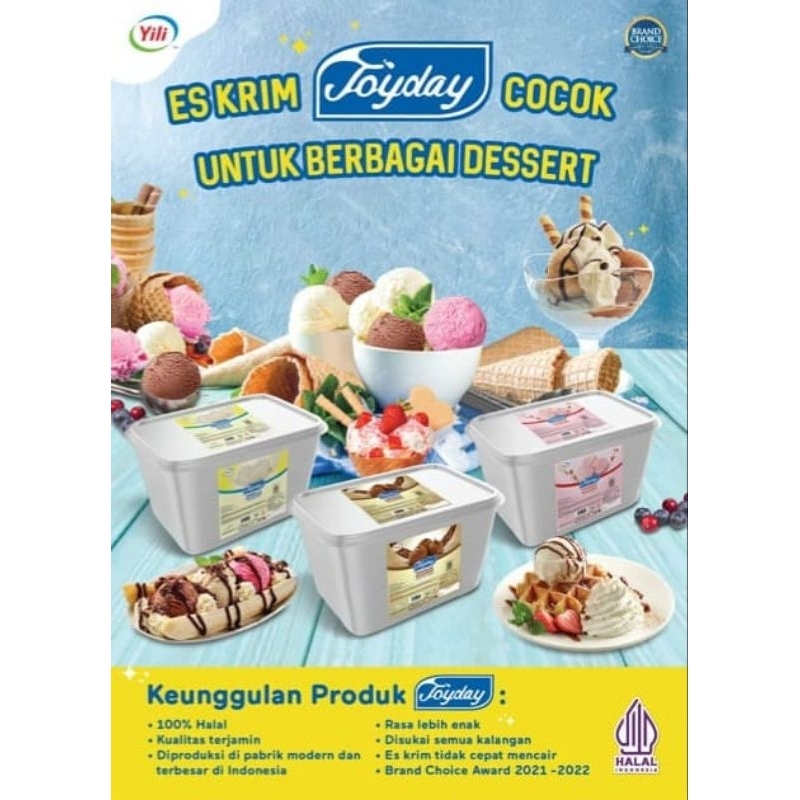 

PAKET ES KRIM JOYDAY PESTA, HAJATAN, KHITANAN, ULANG TAHUN (300 porsi)