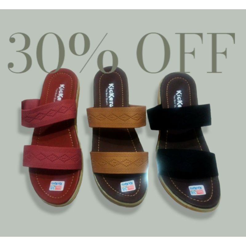 Sandal slop rajut//Sandal wanita slop