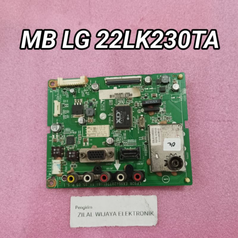 LG 22LK230 / 22LK230TA - MB - MAINBOARD - MOTHERBOARD - BOARD - MOBO - MESIN TV