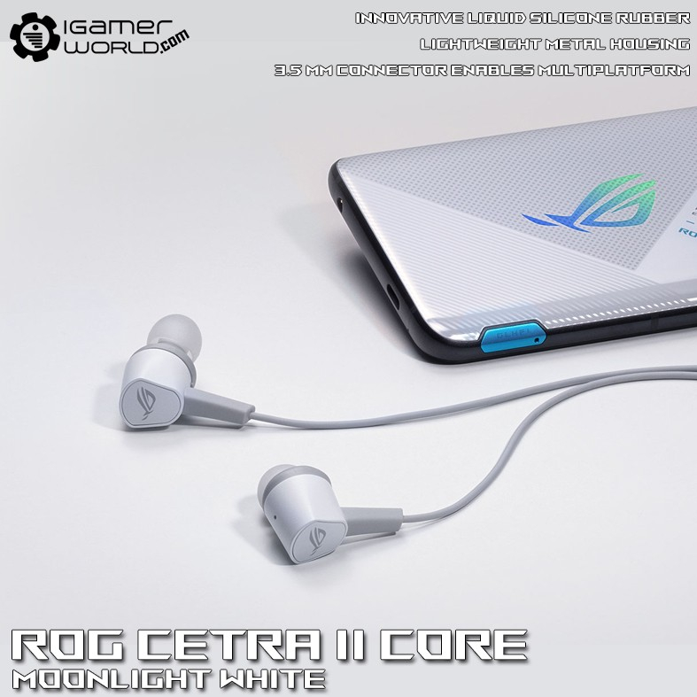 ASUS ROG Cetra II Core / Cetra 2 Core Moonlight White in-ear Gaming