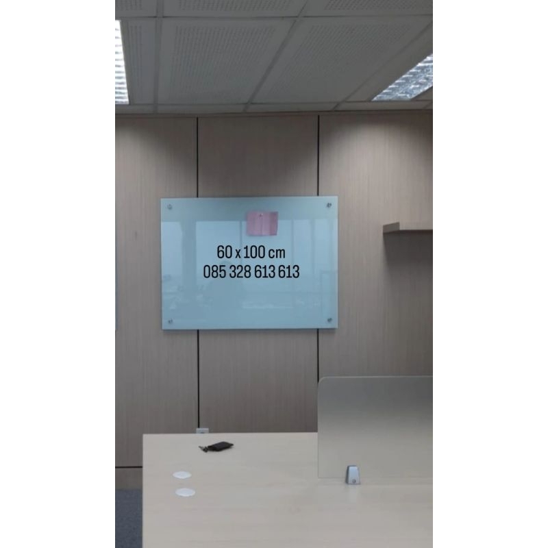 

glassboard 60 x 100 cm / papan tulis kaca 60 x 100 cm