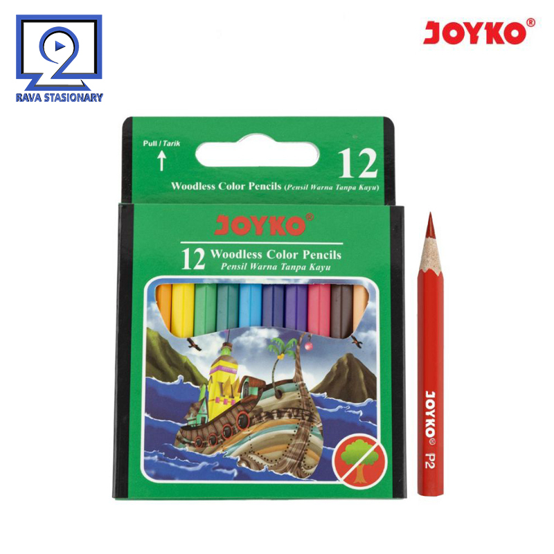 

Pensil Warna Joyko Woodless 12 Color CP-107 (Ukuran Pendek)