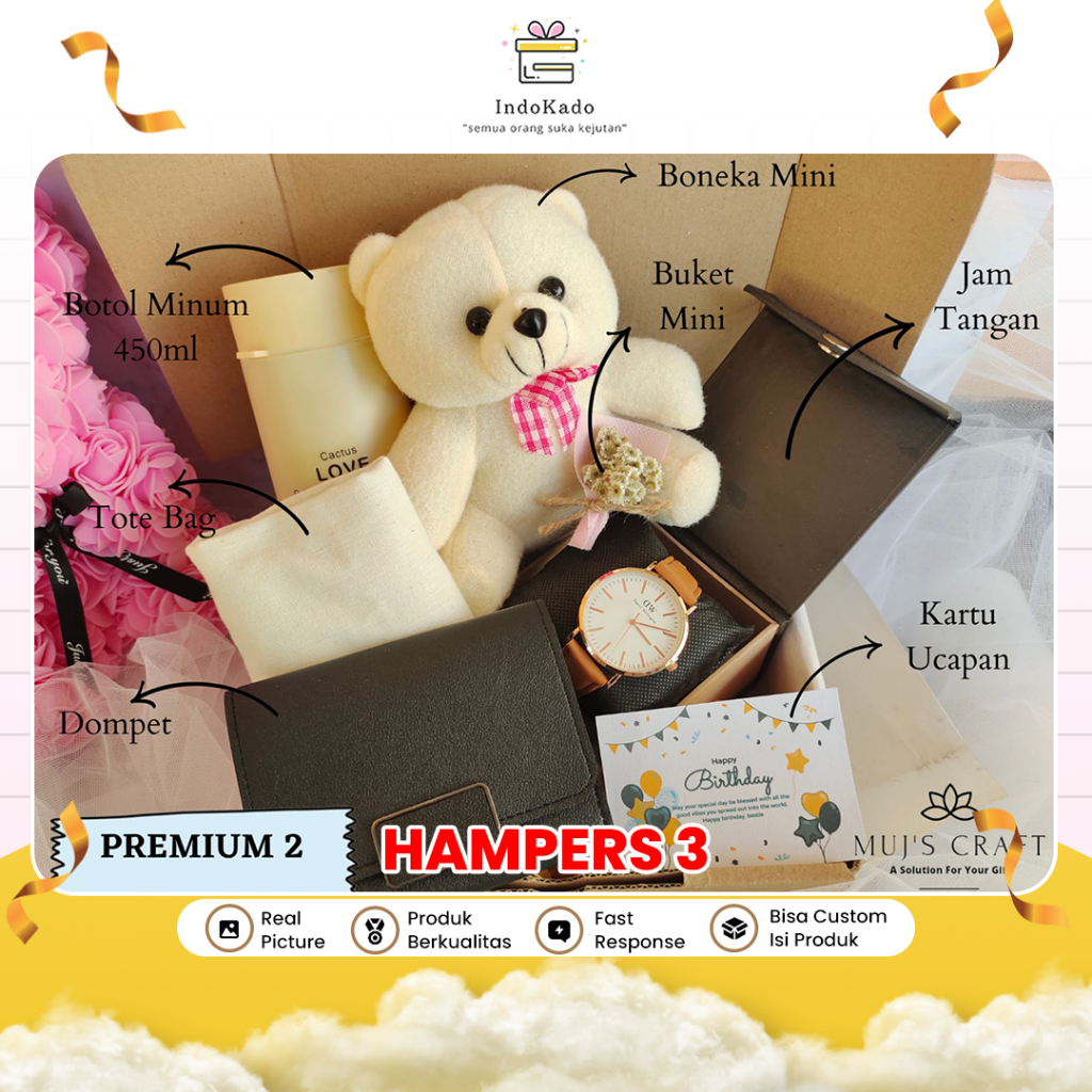 

Hampers Kado Ulang Tahun Anniversary Wisuda Gift Sahabat Cewek Wanita Banyak Pilihan Lucu