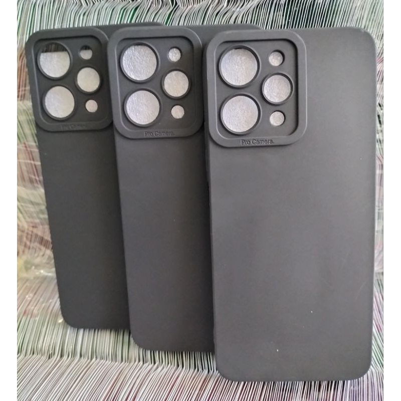 Silicon pro Camera Redmi 12 | Case Full Black Redmi 12