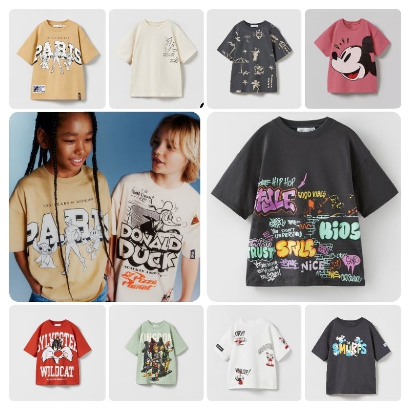 B374 KAOS ANAK COWOK ZARRA BRANDED CMT