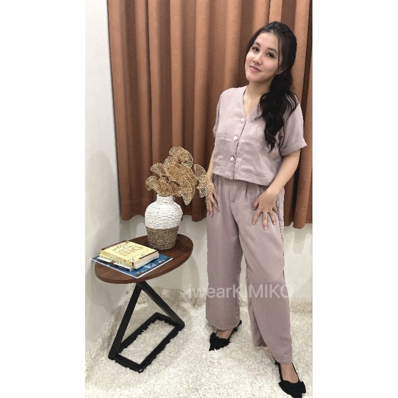 iwearKIMIKO | Kimela Set /Atasan Wanita Kekinian/Set Baju Import/ Setelan Baju Import/Setelah Kekini