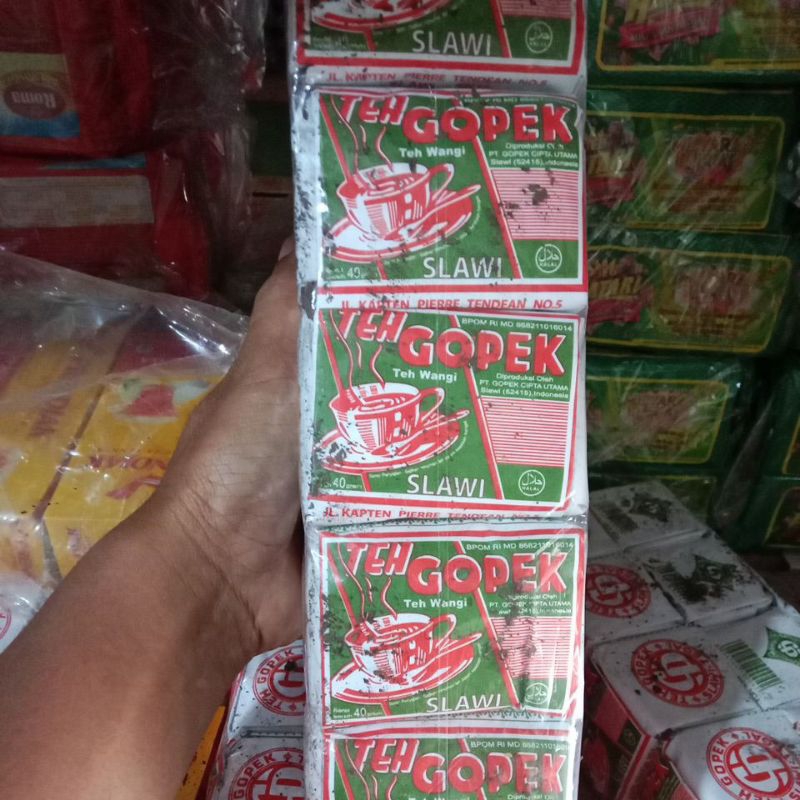 

TEH GOPEK SLAWI TEH GOPEK WANGI ISI 10PCS X 40G