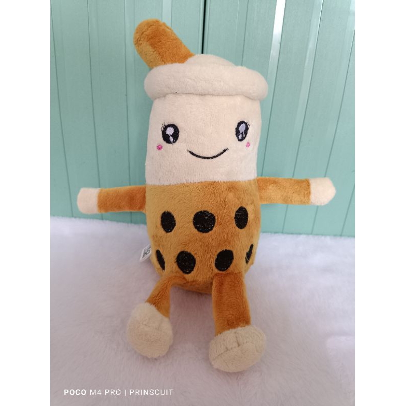 Boneka Boba 20 cm Plush SNI Milk Tea New
