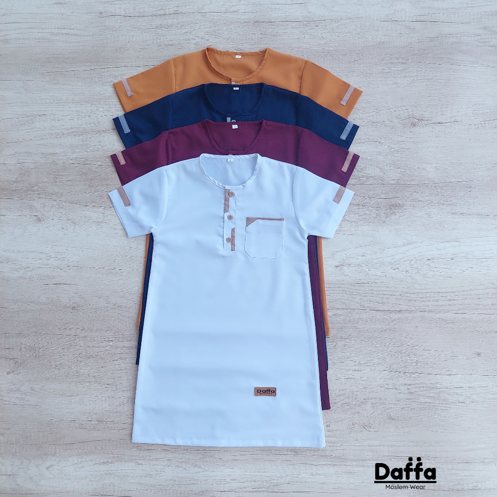 terbaru bestpromo dafa collection- gamis koko daffa seri a / jubah bayi anak lucu usia 0 bulan - 6