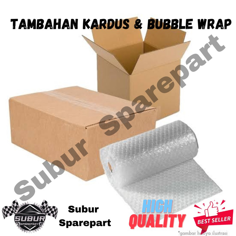 

Tambahan Kardus & Bubble Wrap di Packingan