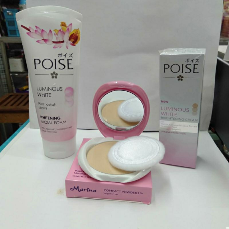 Bisa Cod  Poise Paket Luminous White Murah