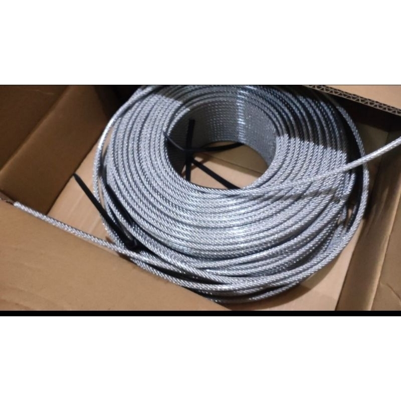 Kabel Sling 5,5 MM Lapis PVC Jepang / Wire Rope 5,5 MM