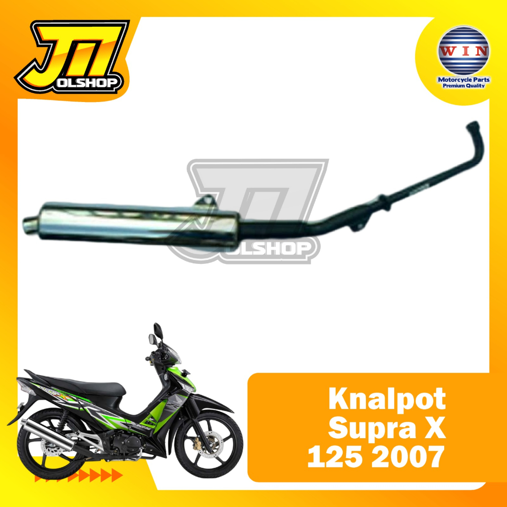 KNALPOT SUPRA X 125 2007. MUFFLER EXHAUST SUPRA X 125 2007 MERK WIN