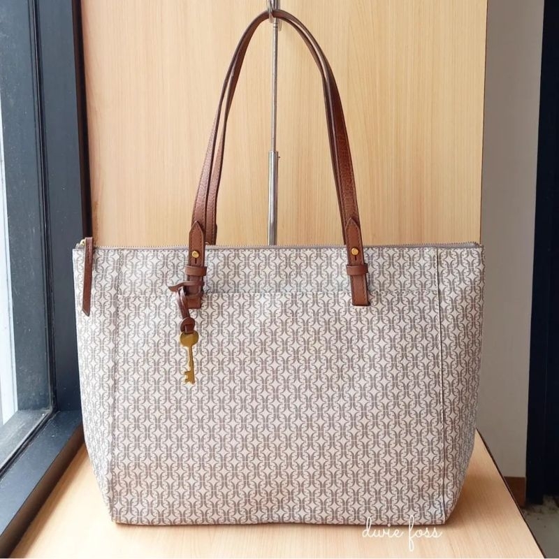 Tas F0ssil Rachel Tote Taupe Tan Original