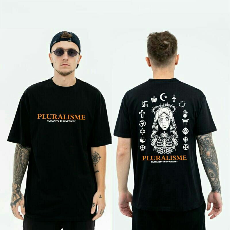 TSHIRT KAOS DISTRO PLURALISME ORIGINAL || BAJU DISTRO PLURALISME PREMIUM