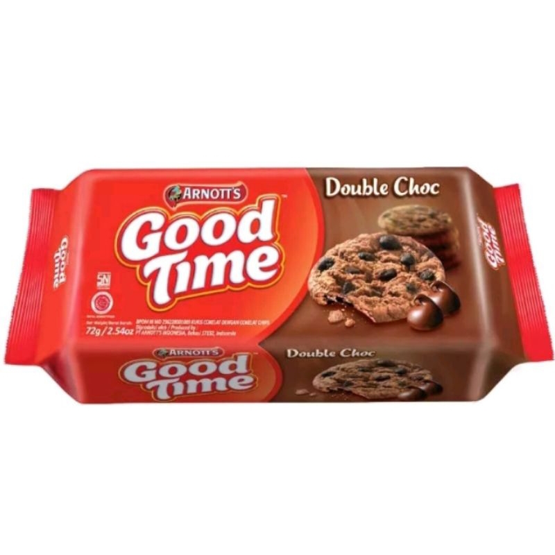 

GOOD TIME Cookies Double Chocolate 72g