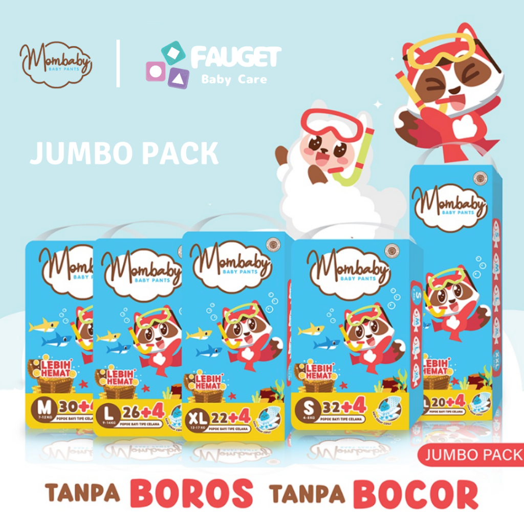 MOMBABY Baby Diapers Pants Jumbo Pack Popok Celana Bayi