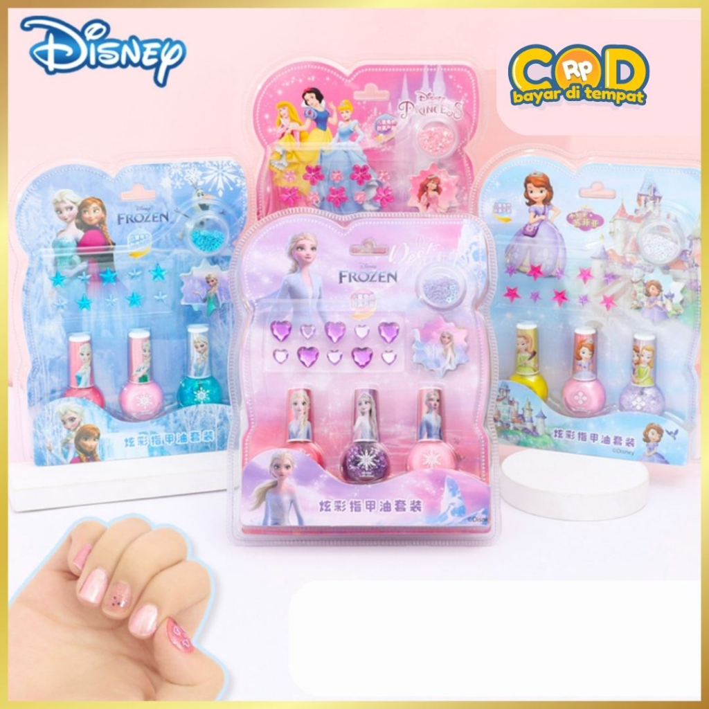 KUTEK STIKER KUKU PALSU NAIL ART ANAK ANAK PEREMPUAN HALAL KECIL NAIL POLISH PEEL OFF