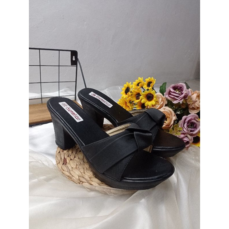 Alveena Sandal heels wanita sandal selop wanita sandal heels kondangan sandal heels hak tahu sandal 
