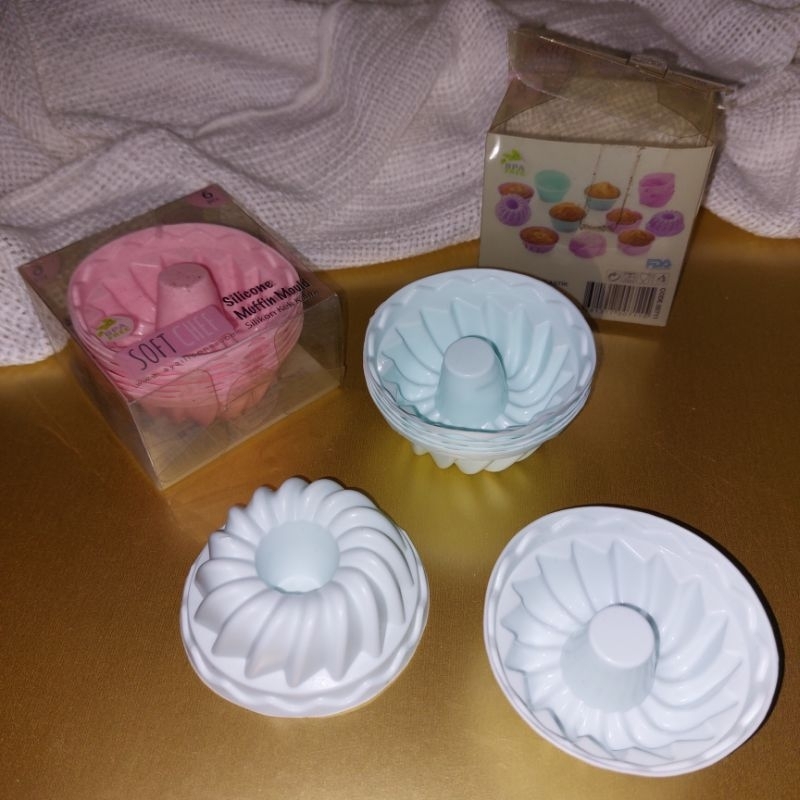 Sillicone Muffun Mould / Cetakan Muffin Silicone / Cetakan agar-agar / Cetakan pudding / Cetakan kue