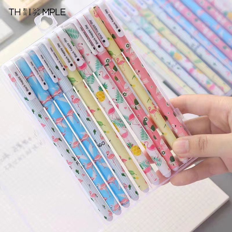 

0.38mm 10 warna Gelpen Set/Pulpen Set/Pulpen gel 0.5mm-THIMPLE